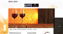 Desktop Screenshot of enotecacefalo.com